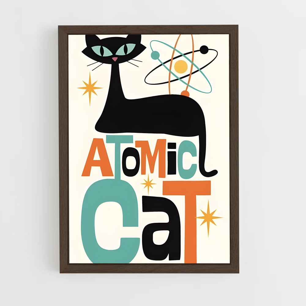 Poster Le Chat Stellaire – affiche Espace rétro (vue 5)
